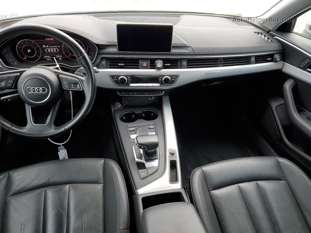 2018 Audi A4 Premium Plus Серебряный vin: WAUENAF47JA079375