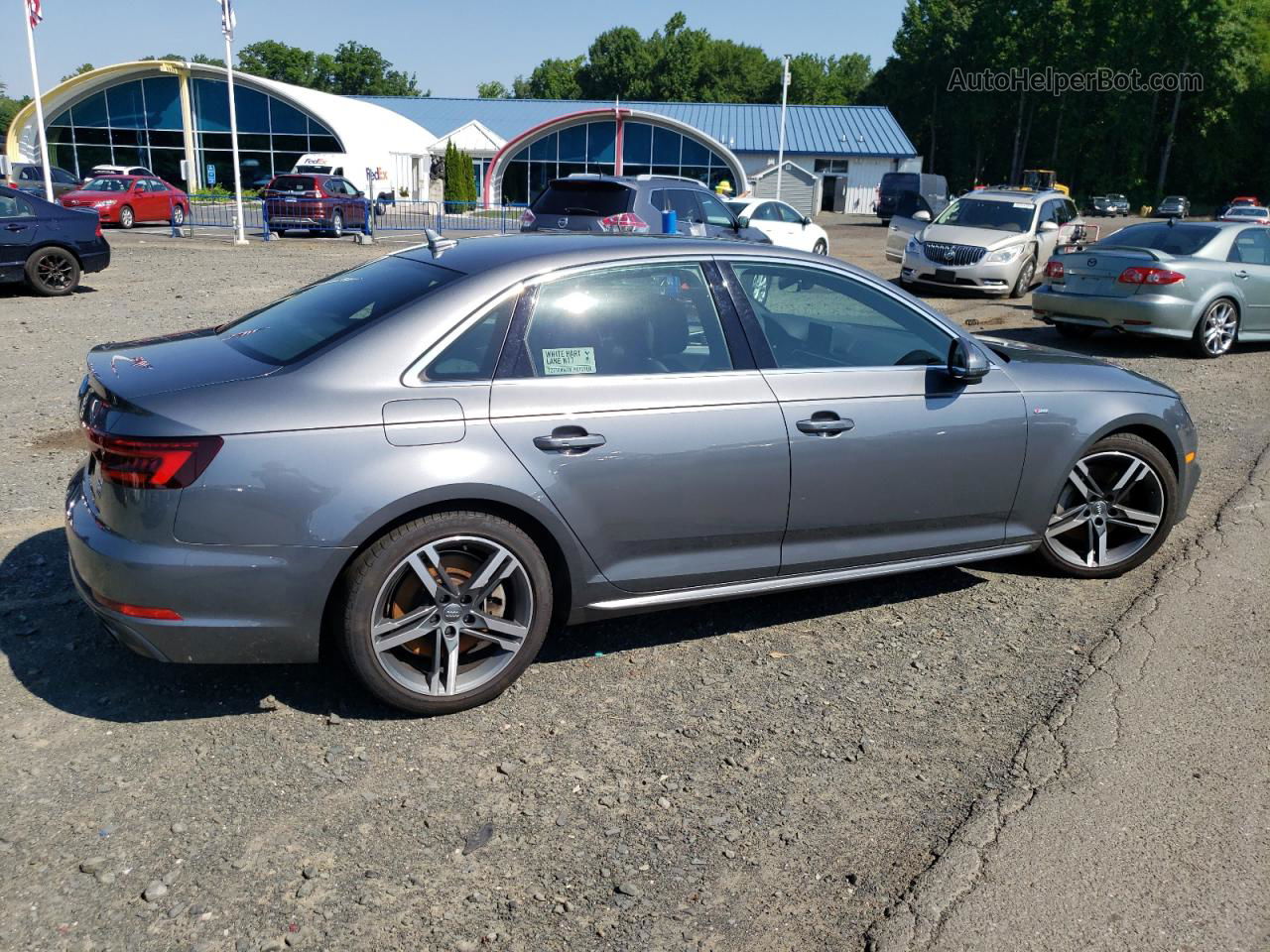 2018 Audi A4 Premium Plus Gray vin: WAUENAF47JA125254