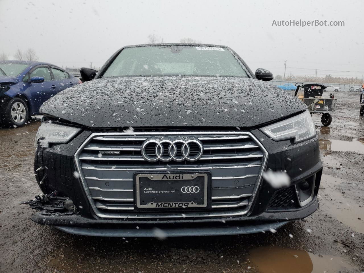 2019 Audi A4 Premium Plus Black vin: WAUENAF47KA007013