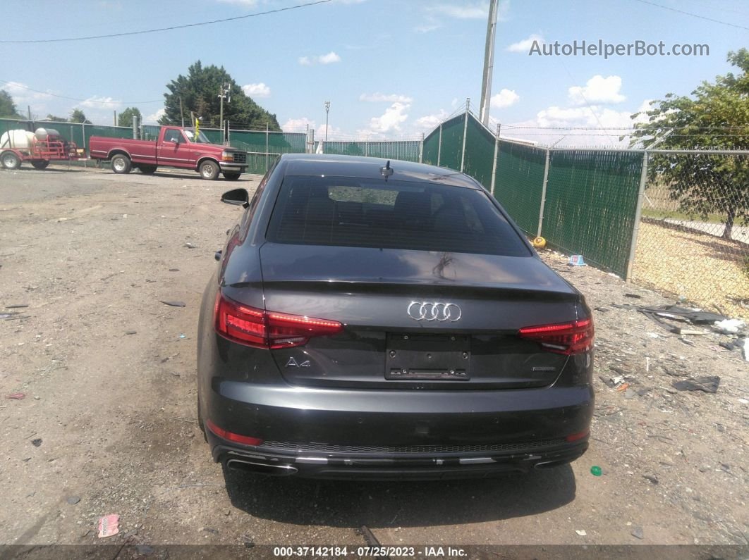 2019 Audi A4 Premium Plus Gray vin: WAUENAF47KA016021