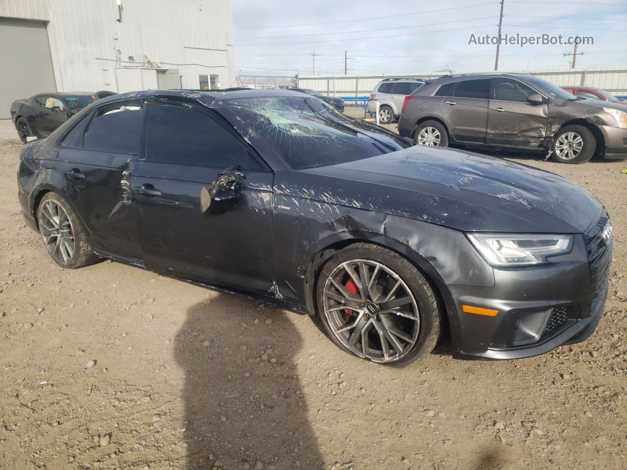 2019 Audi A4 Premium Plus Gray vin: WAUENAF47KA020425