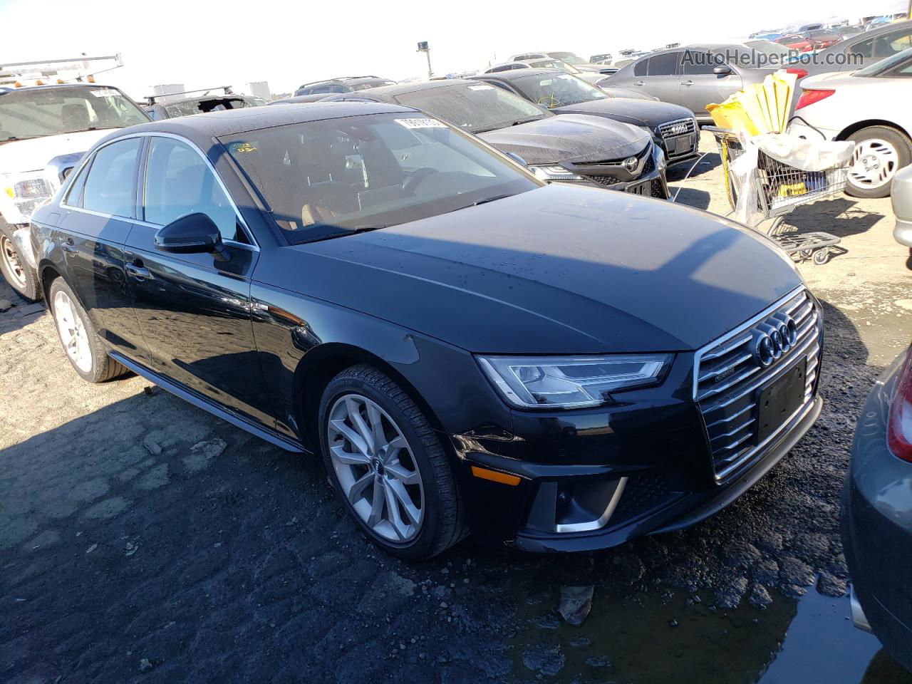 2019 Audi A4 Premium Plus Black vin: WAUENAF47KN011507