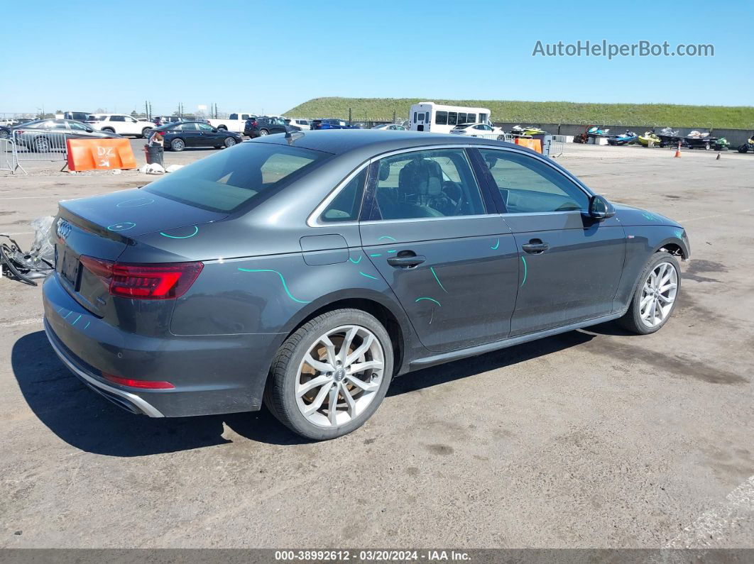 2019 Audi A4 45 Premium Gray vin: WAUENAF47KN015489