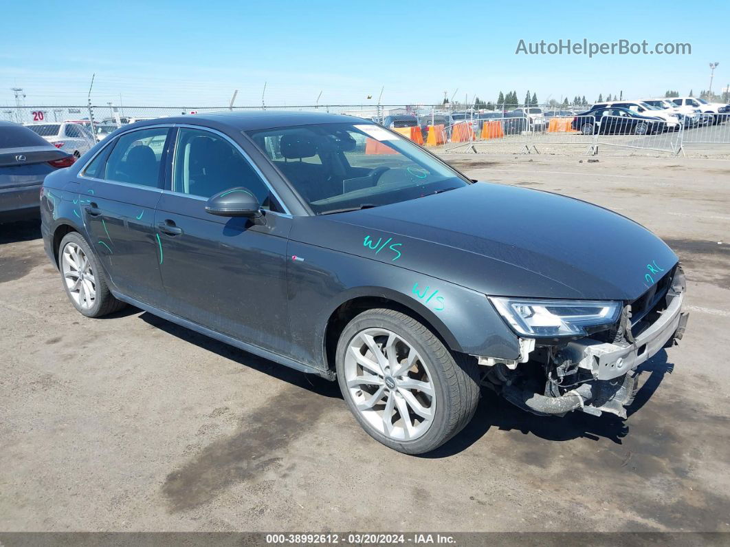 2019 Audi A4 45 Premium Gray vin: WAUENAF47KN015489