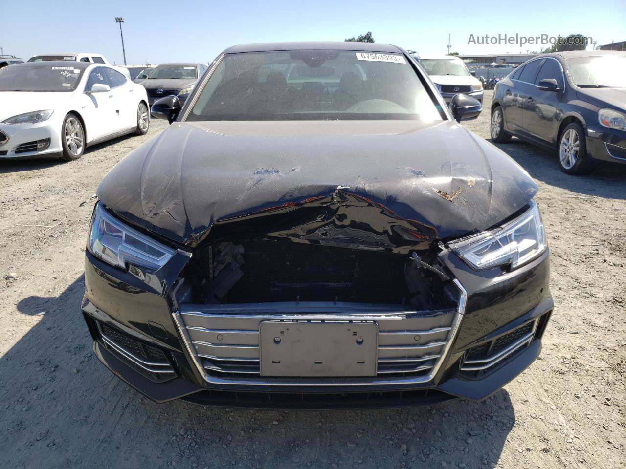 2017 Audi A4 Premium Plus Black vin: WAUENAF48HN020712