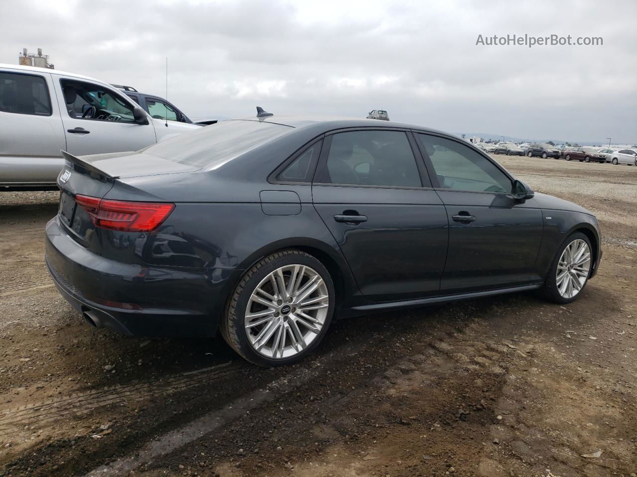 2017 Audi A4 Premium Plus Gray vin: WAUENAF48HN024002