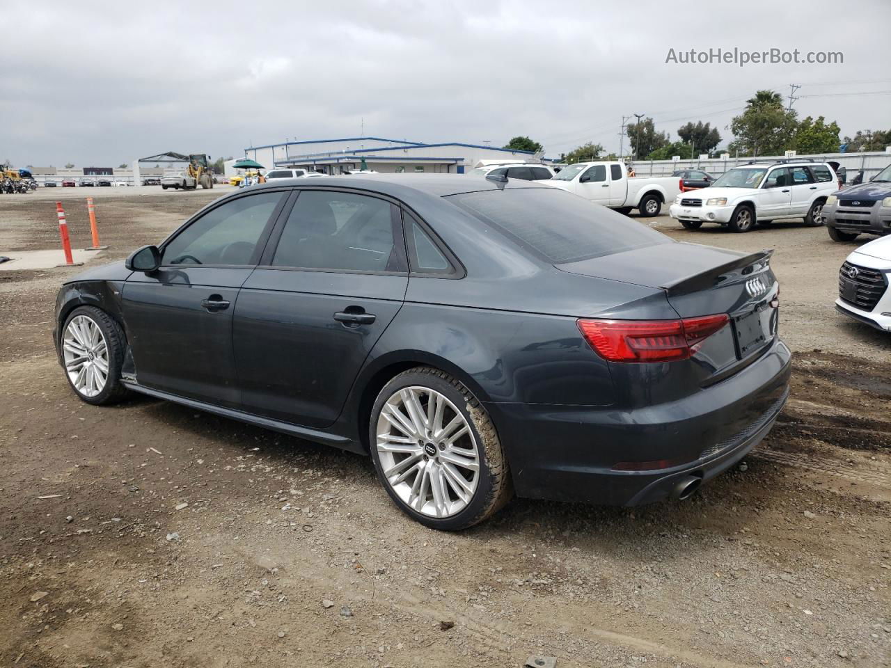 2017 Audi A4 Premium Plus Gray vin: WAUENAF48HN024002