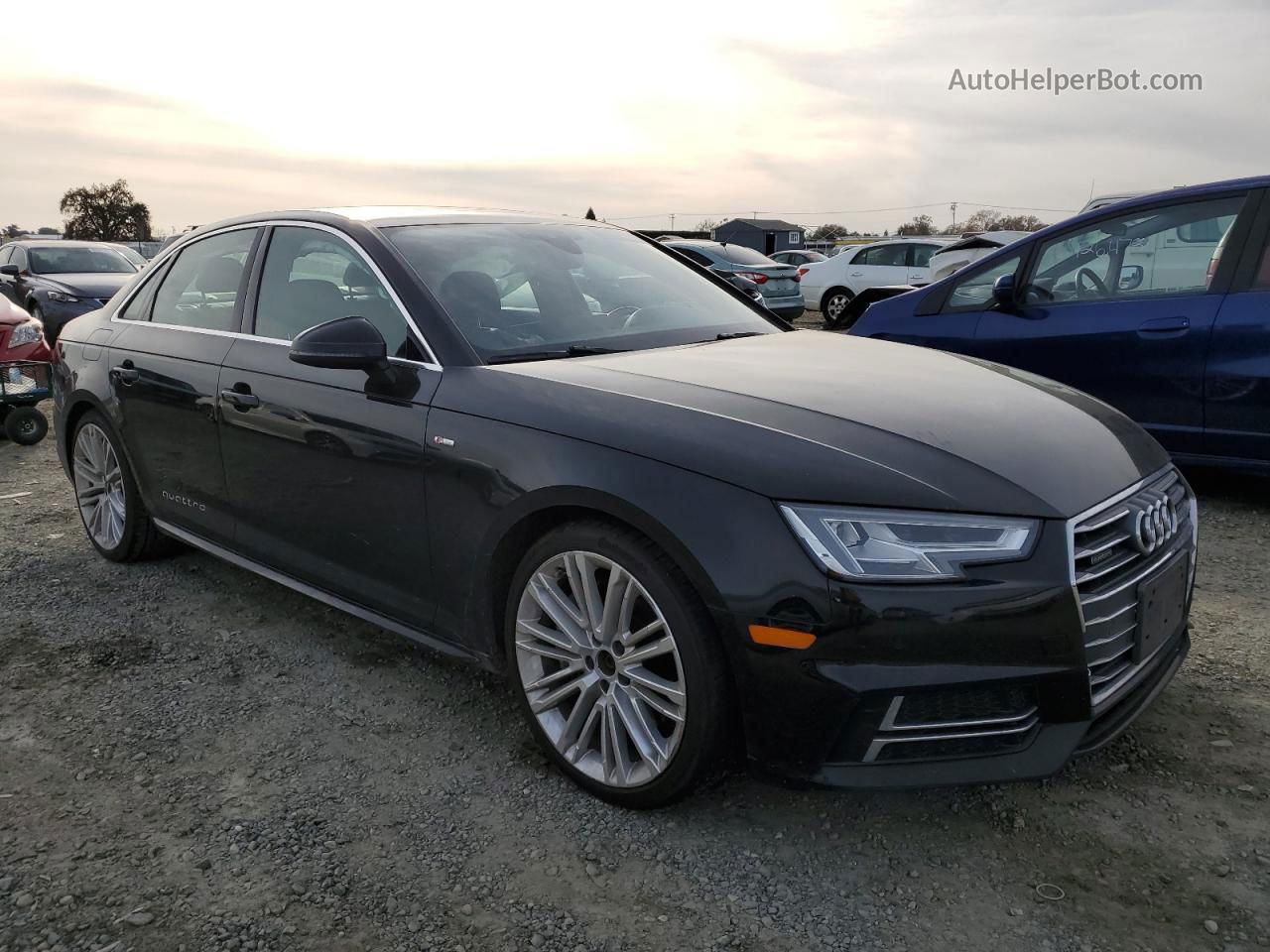 2017 Audi A4 Premium Plus Black vin: WAUENAF48HN029040