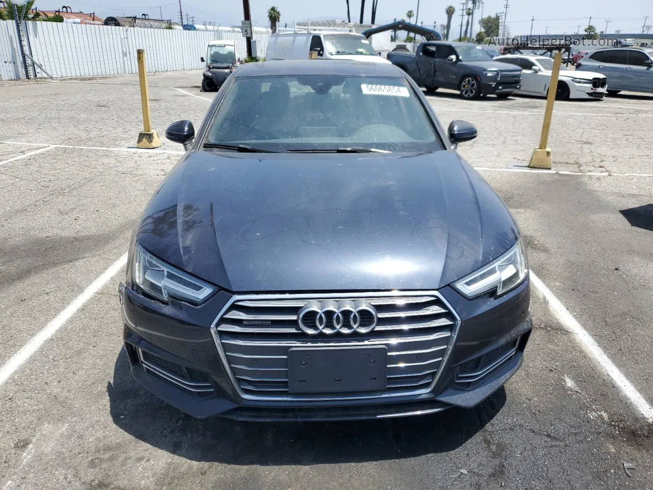 2017 Audi A4 Premium Plus Blue vin: WAUENAF48HN031919