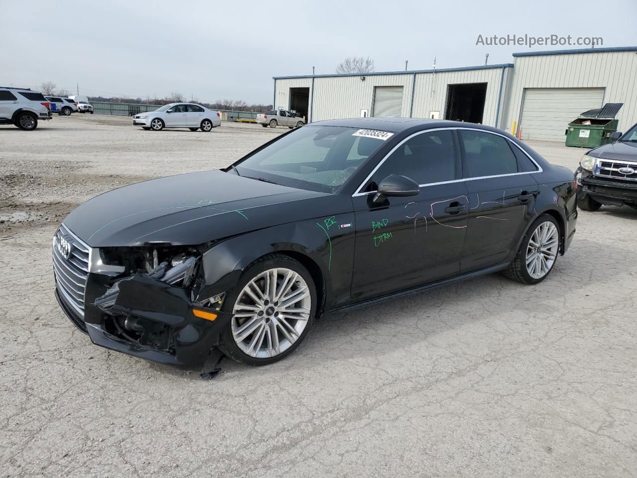 2017 Audi A4 Premium Plus White vin: WAUENAF48HN038076