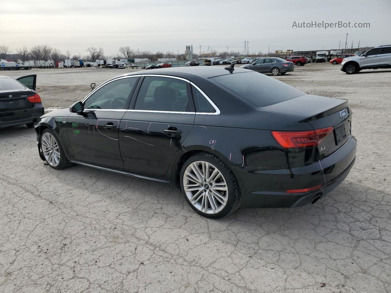 2017 Audi A4 Premium Plus White vin: WAUENAF48HN038076