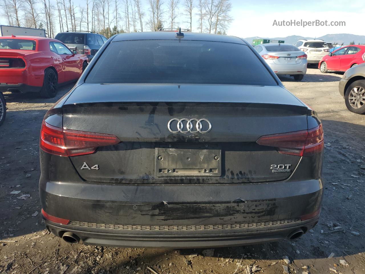 2018 Audi A4 Premium Plus Black vin: WAUENAF48JA062049