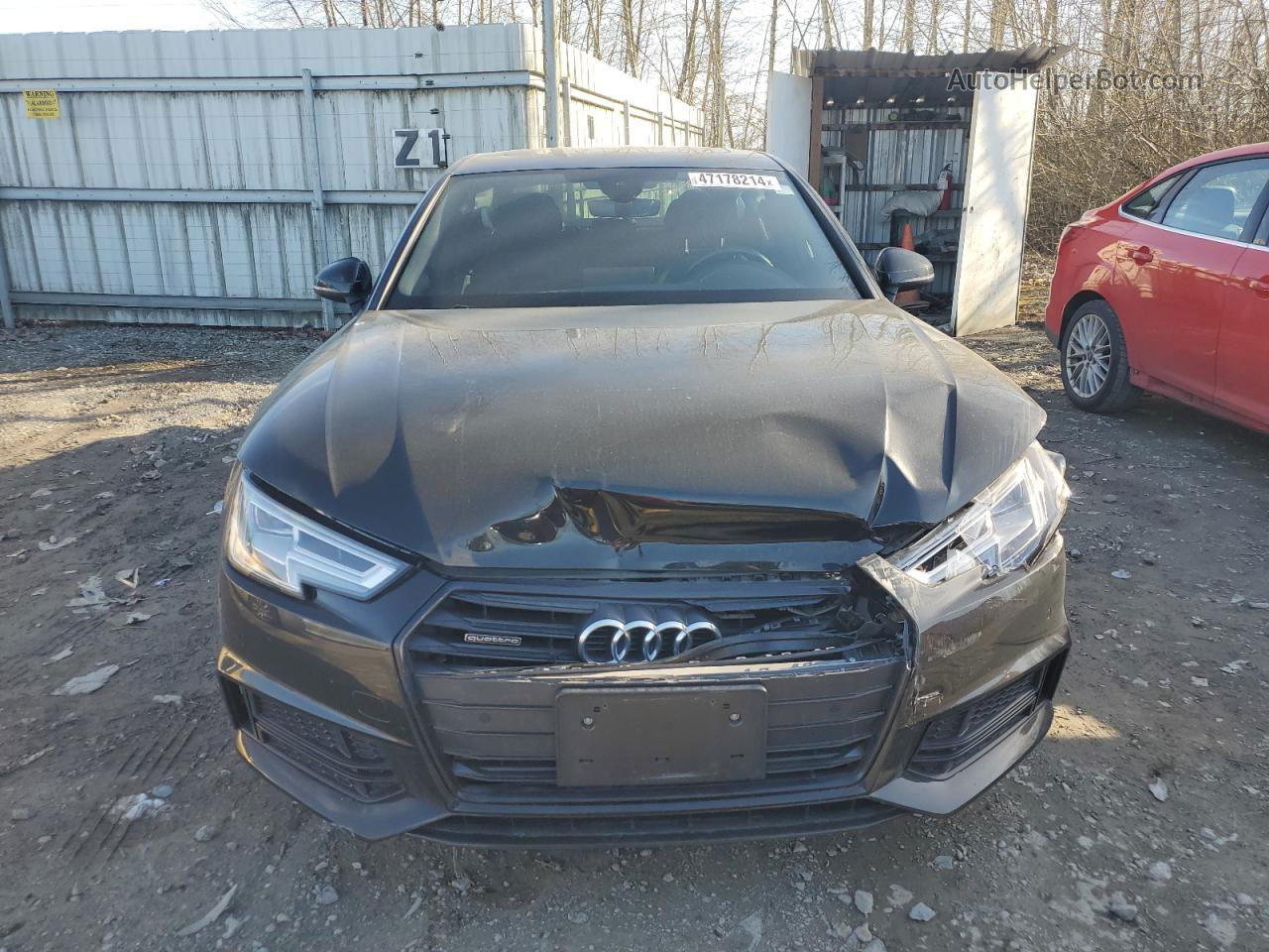 2018 Audi A4 Premium Plus Black vin: WAUENAF48JA062049