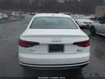 2018 Audi A4 2.0t Premium/2.0t Tech Premium White vin: WAUENAF48JA077117