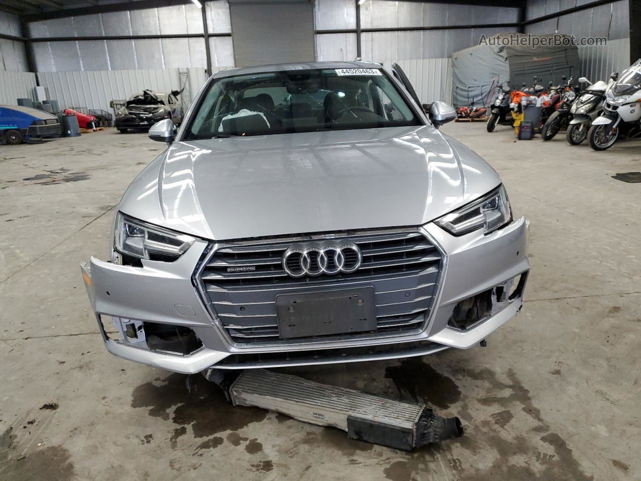 2018 Audi A4 Premium Plus Silver vin: WAUENAF48JA110827