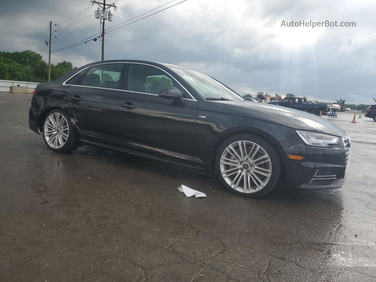 2018 Audi A4 Premium Plus Черный vin: WAUENAF48JA111301