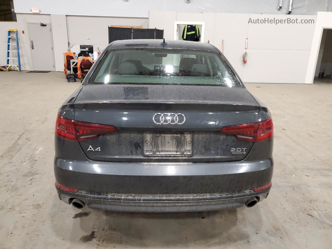 2018 Audi A4 Premium Plus Серый vin: WAUENAF48JA134593