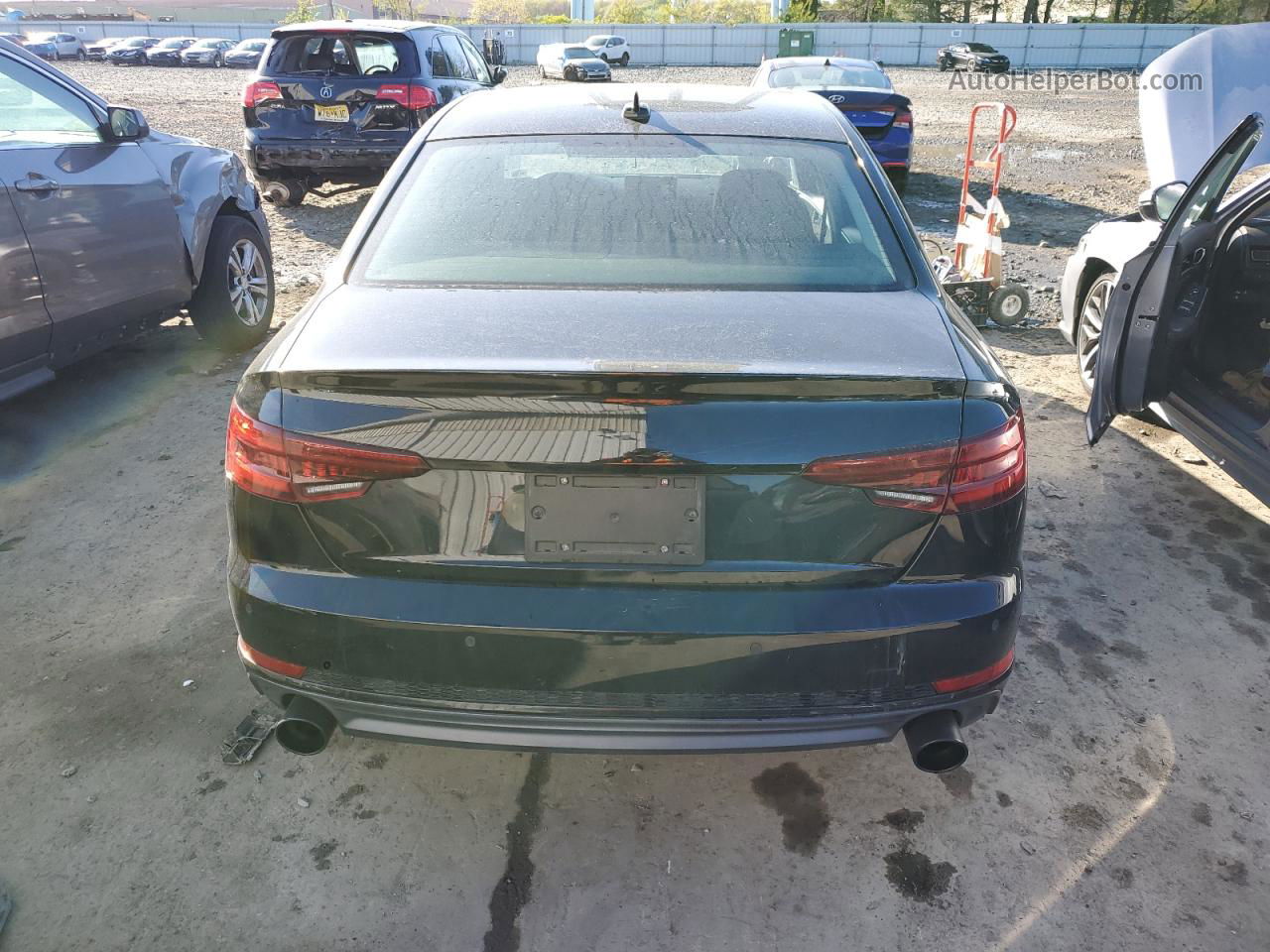 2018 Audi A4 Premium Plus Black vin: WAUENAF48JN003608