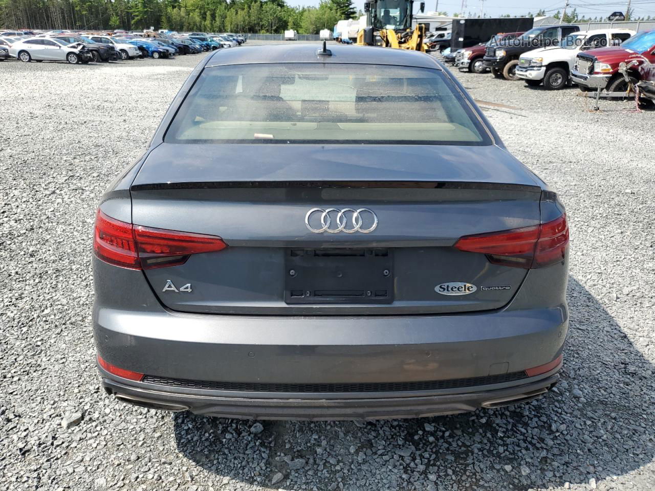 2019 Audi A4 Premium Plus Gray vin: WAUENAF48KA008820