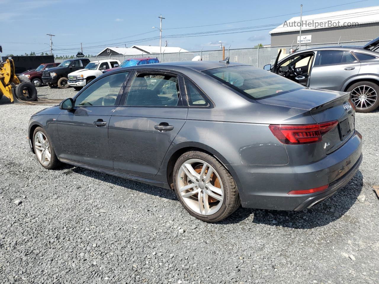 2019 Audi A4 Premium Plus Gray vin: WAUENAF48KA008820