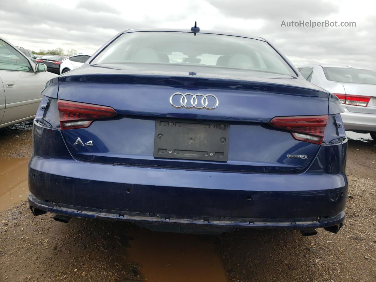 2019 Audi A4 Premium Plus Blue vin: WAUENAF48KA080262