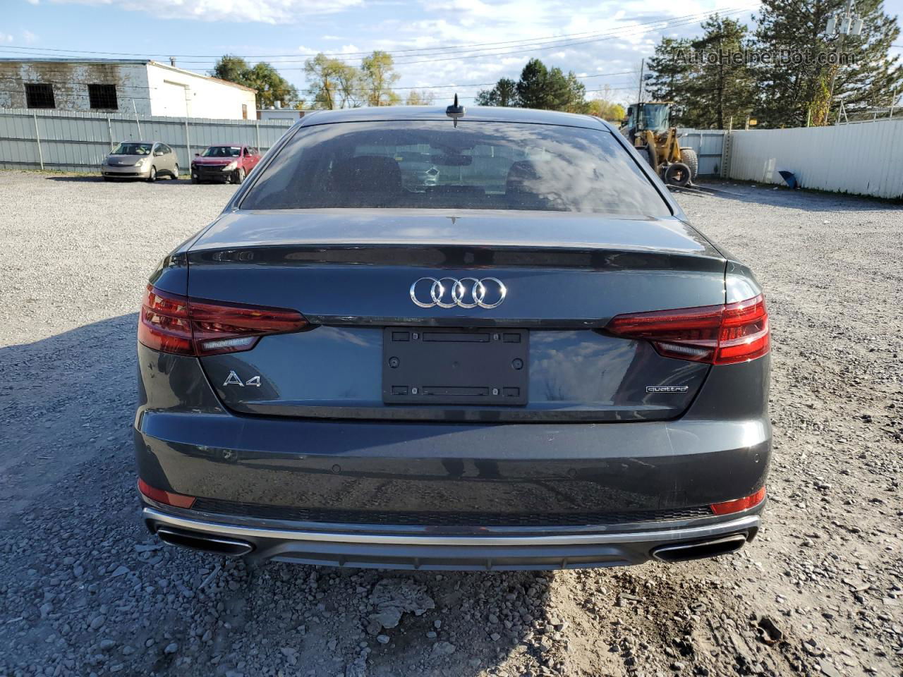 2019 Audi A4 Premium Plus Gray vin: WAUENAF48KA095991