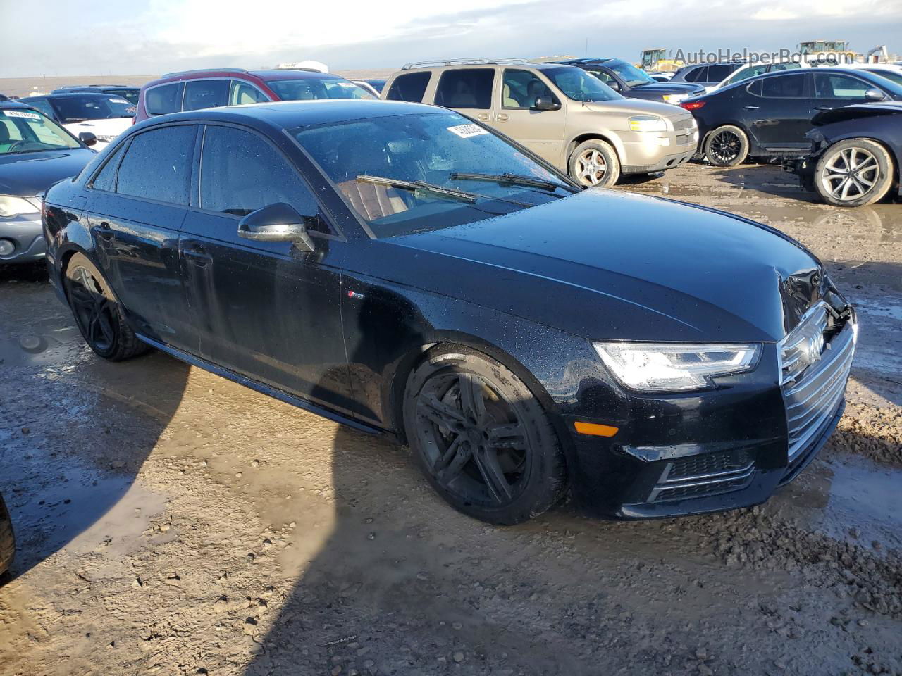 2017 Audi A4 Premium Plus Black vin: WAUENAF49HN019066