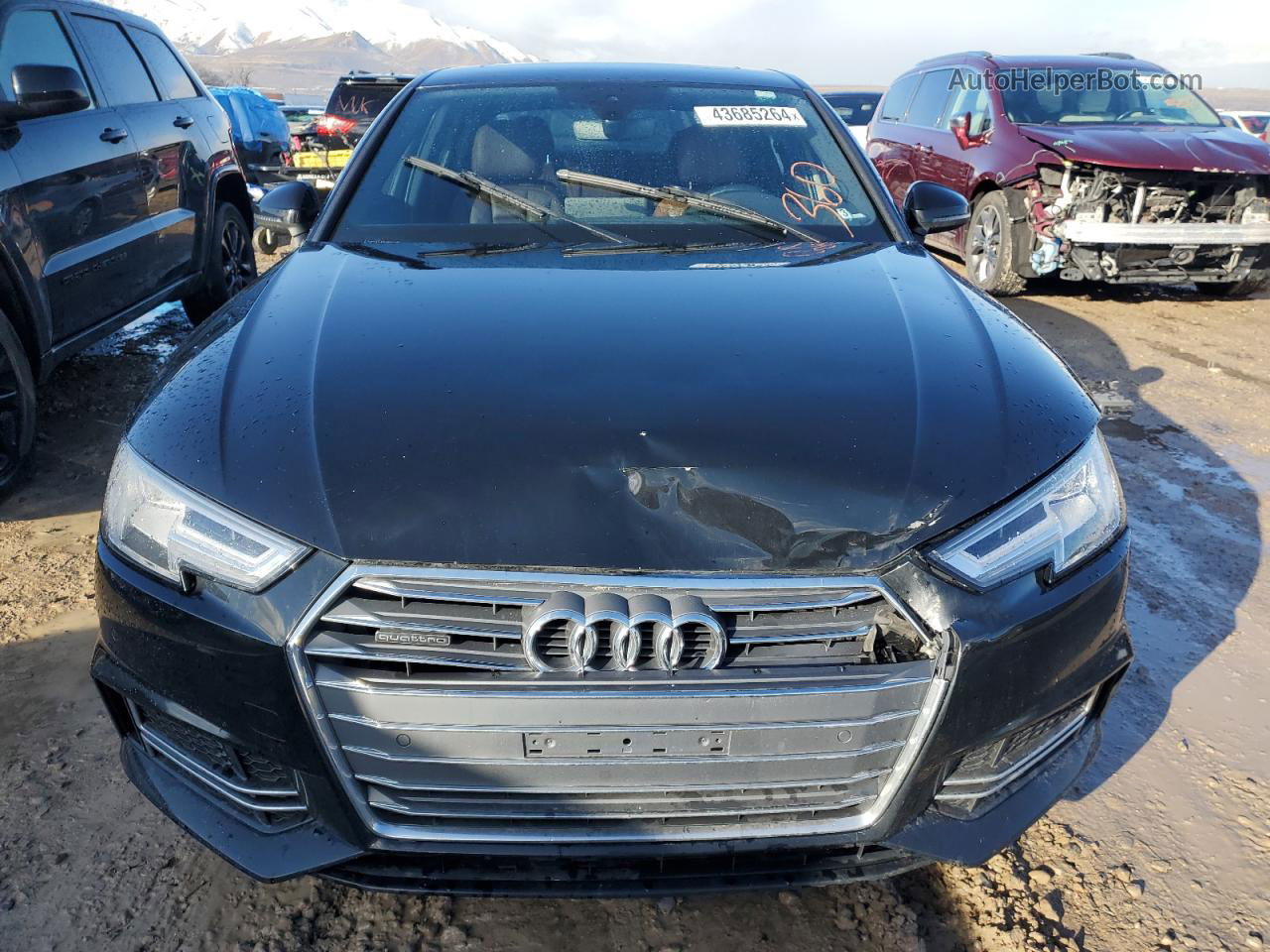 2017 Audi A4 Premium Plus Black vin: WAUENAF49HN019066