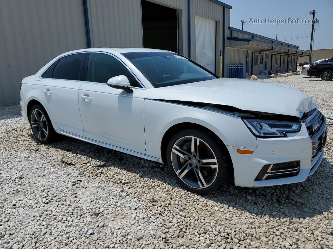 2017 Audi A4 Premium Plus White vin: WAUENAF49HN022940