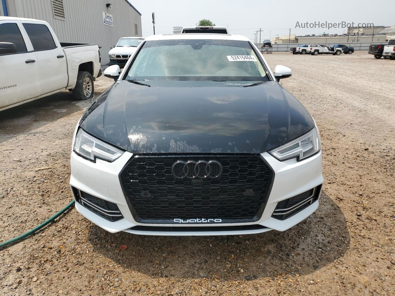 2017 Audi A4 Premium Plus White vin: WAUENAF49HN022940