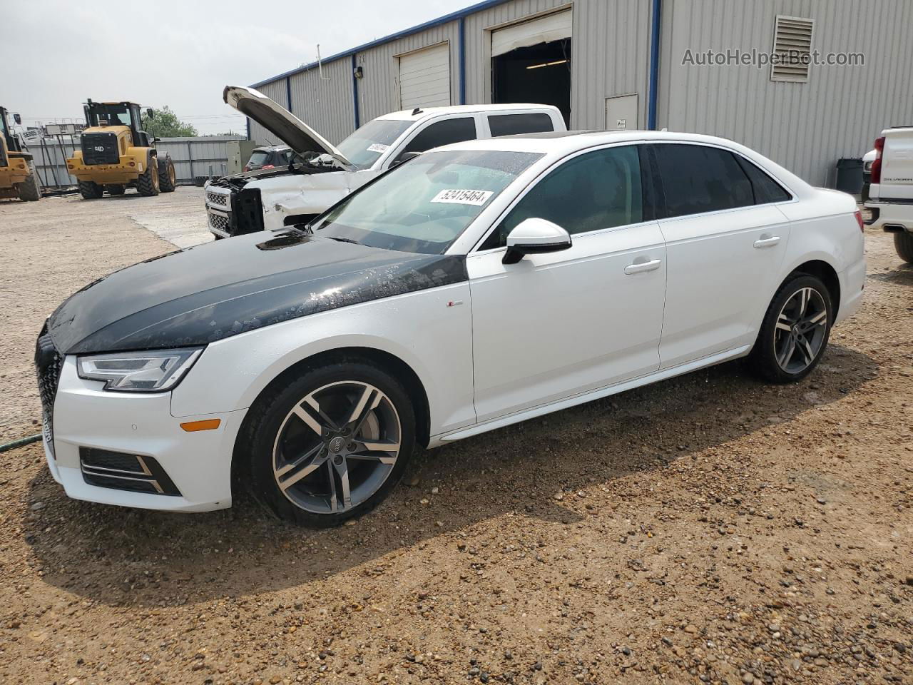 2017 Audi A4 Premium Plus White vin: WAUENAF49HN022940