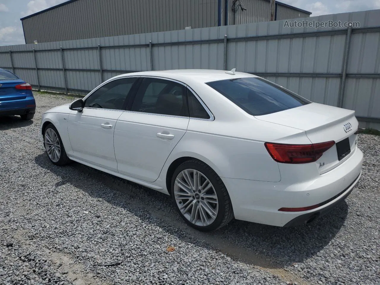 2017 Audi A4 Premium Plus White vin: WAUENAF49HN028897