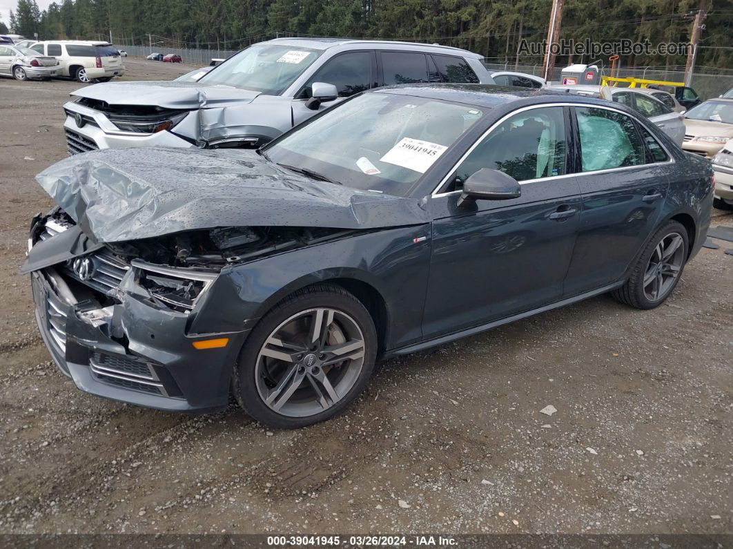 2017 Audi A4 Premium Plus Gray vin: WAUENAF49HN057008