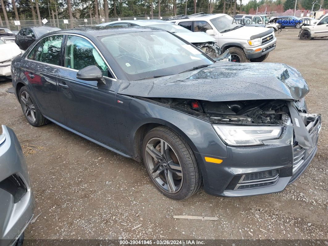 2017 Audi A4 Premium Plus Gray vin: WAUENAF49HN057008