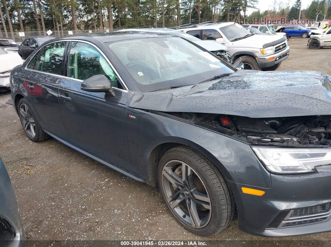 2017 Audi A4 Premium Plus Gray vin: WAUENAF49HN057008