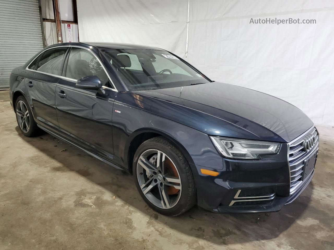 2018 Audi A4 Premium Plus Blue vin: WAUENAF49JA094248