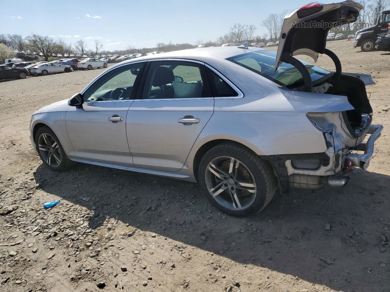 2018 Audi A4 Premium Plus Gray vin: WAUENAF49JA157512