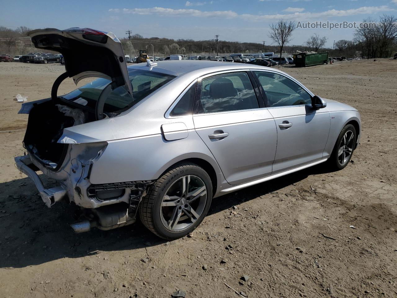 2018 Audi A4 Premium Plus Gray vin: WAUENAF49JA157512