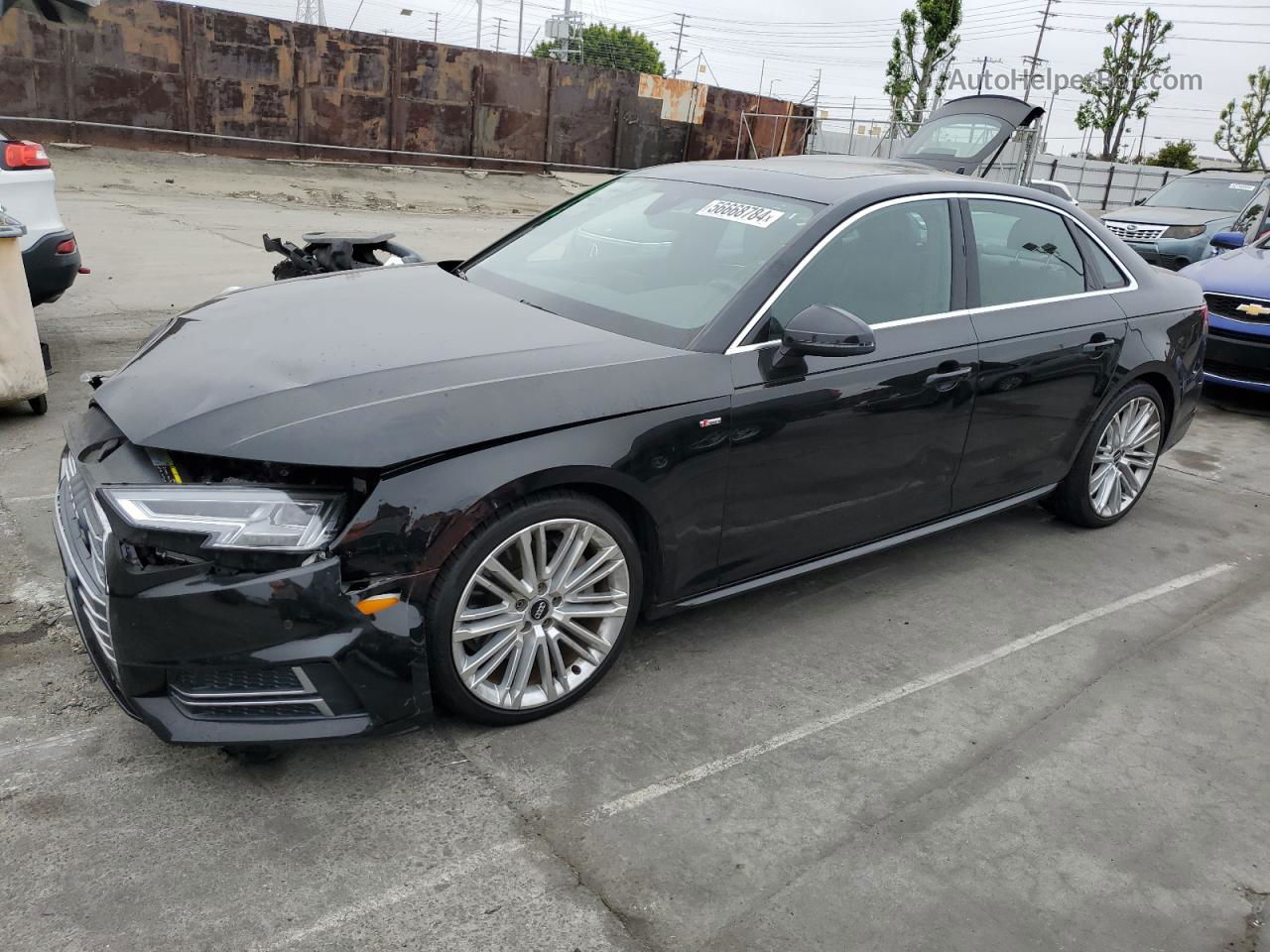 2018 Audi A4 Premium Plus Black vin: WAUENAF49JN000894