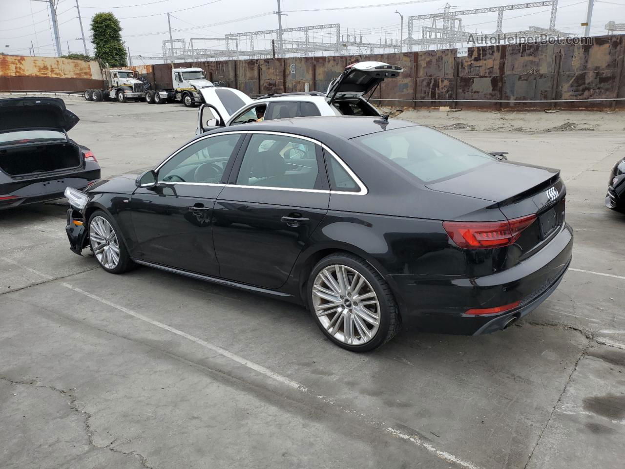 2018 Audi A4 Premium Plus Black vin: WAUENAF49JN000894