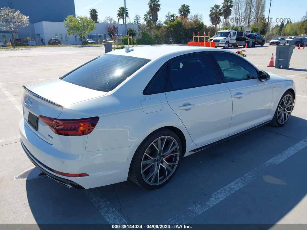 2019 Audi A4 45 Premium White vin: WAUENAF49KA038196