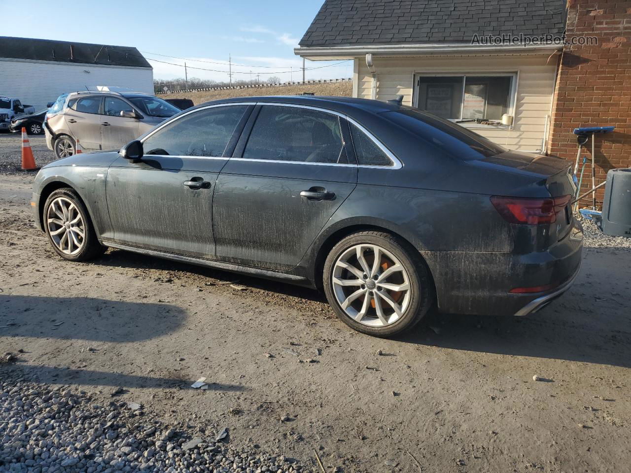 2019 Audi A4 Premium Plus Gray vin: WAUENAF49KA080173