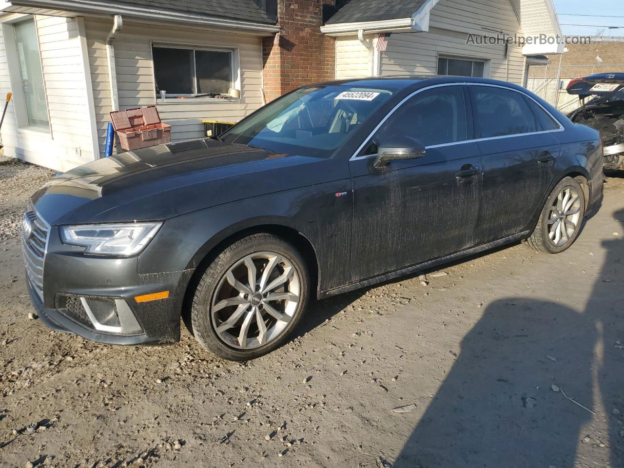 2019 Audi A4 Premium Plus Gray vin: WAUENAF49KA080173