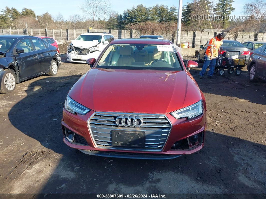 2019 Audi A4 45 Premium Red vin: WAUENAF49KA114337