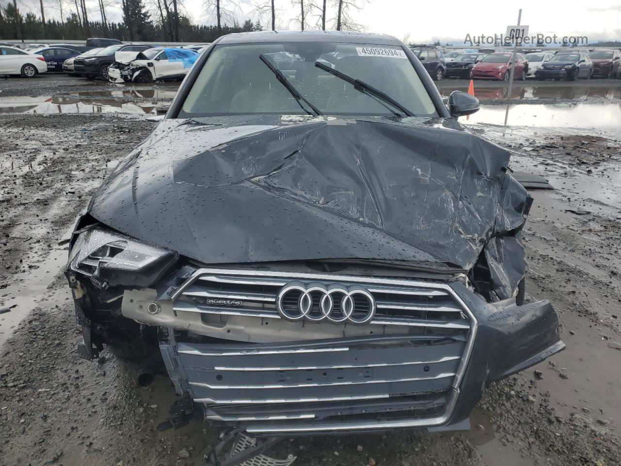 2019 Audi A4 Premium Plus Gray vin: WAUENAF49KN007930