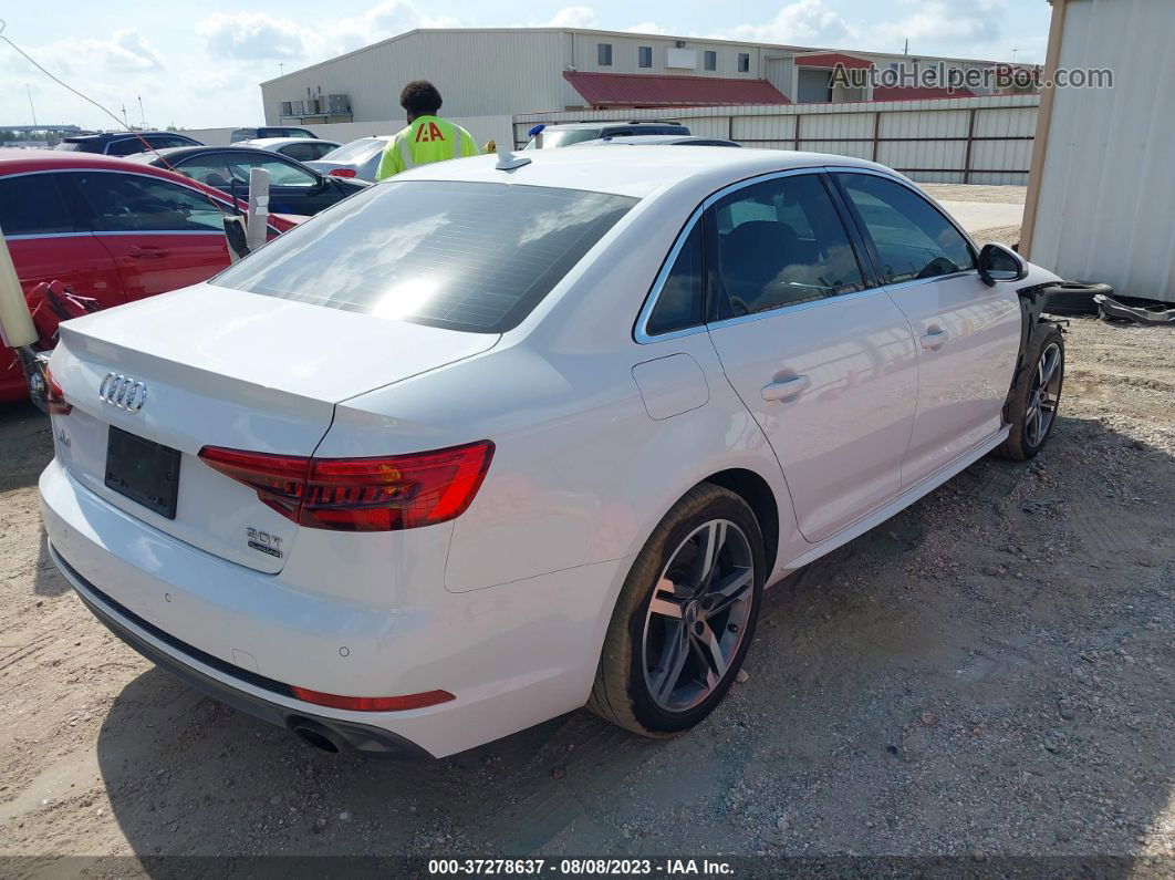 2017 Audi A4 Premium Plus White vin: WAUENAF4XHN064064