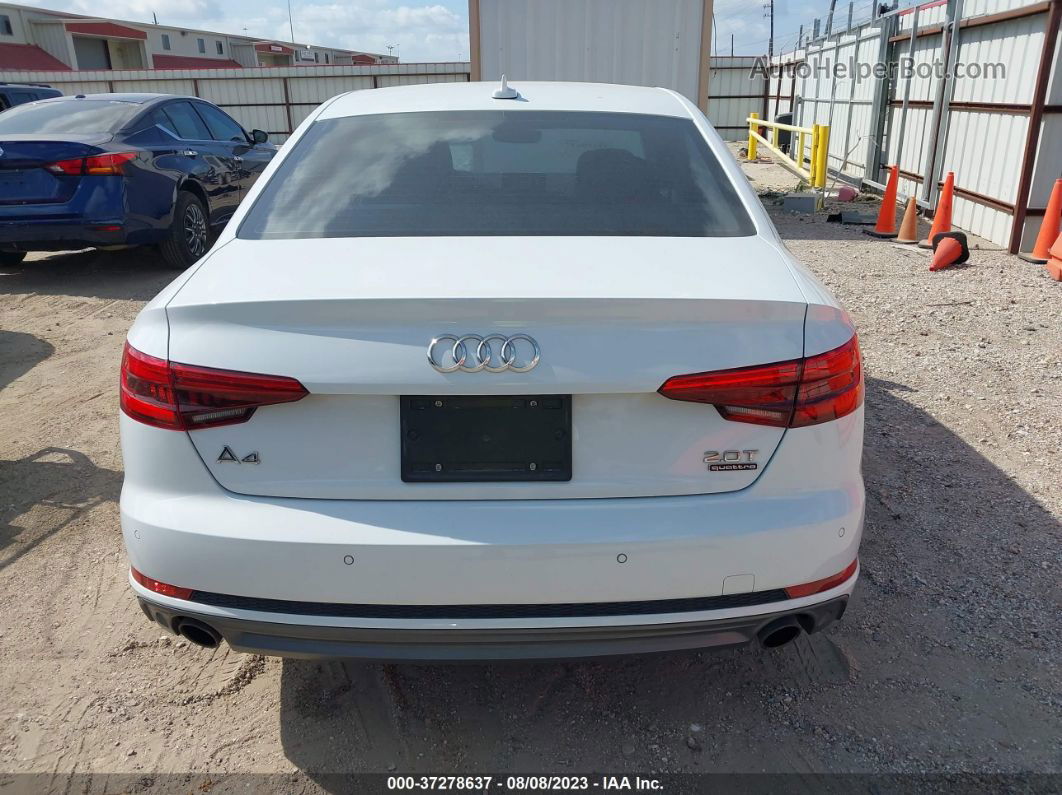 2017 Audi A4 Premium Plus White vin: WAUENAF4XHN064064