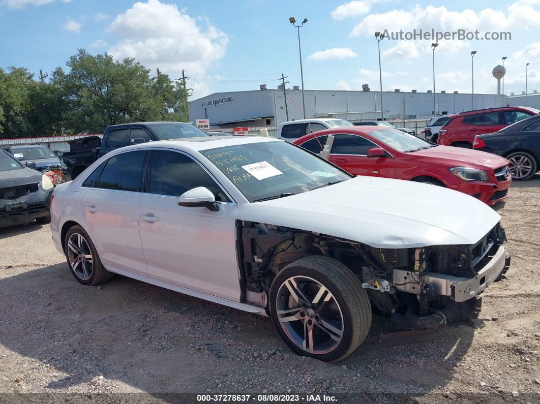 2017 Audi A4 Premium Plus White vin: WAUENAF4XHN064064