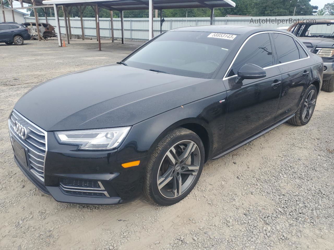 2018 Audi A4 Premium Plus Black vin: WAUENAF4XJA032065