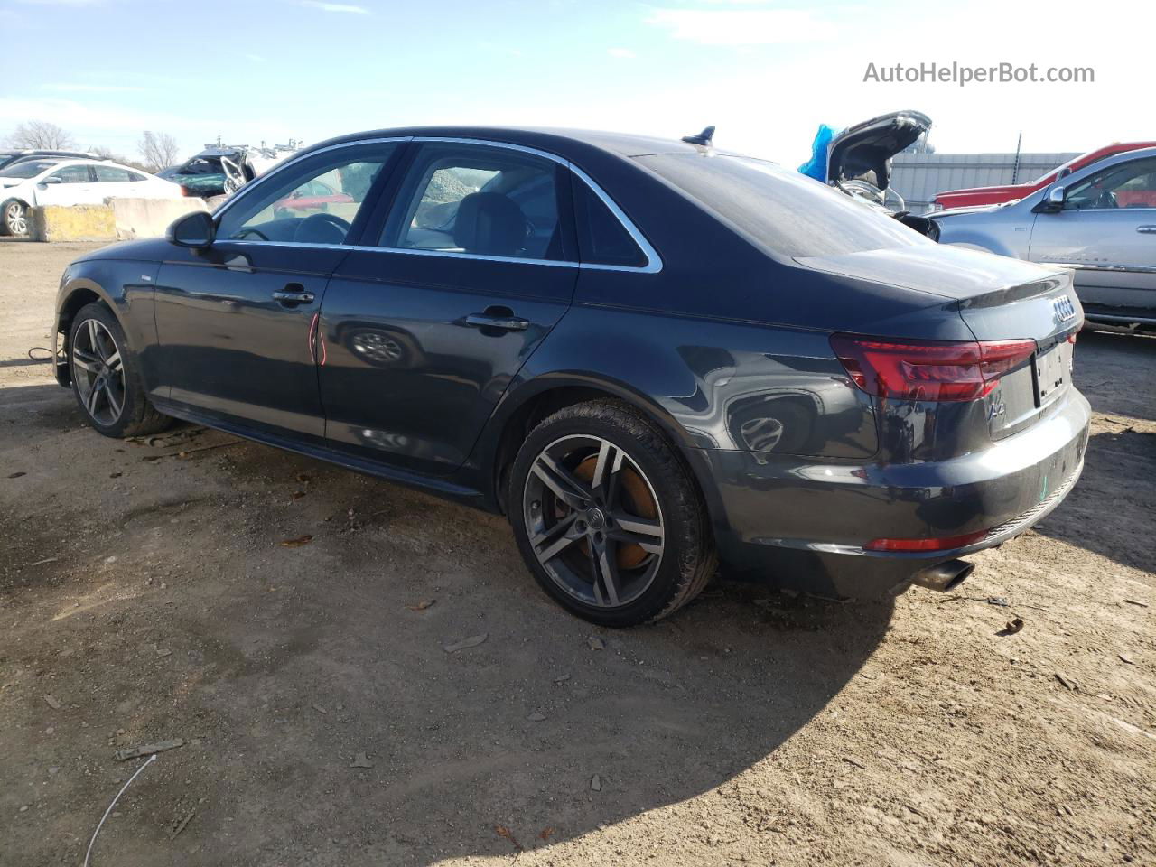 2018 Audi A4 Premium Plus Gray vin: WAUENAF4XJA084084